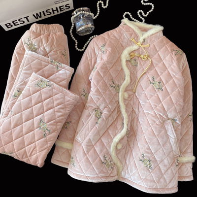 夏邑公主新中式刺绣睡衣