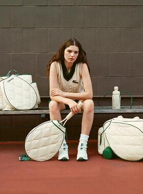 代购Caraa Tennis Quilted Duffel时尚网球包斜跨包多功能运动手