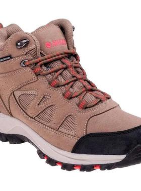 代购HITEC男士徒步鞋防水防滑缓震登山鞋中帮系带户外鞋