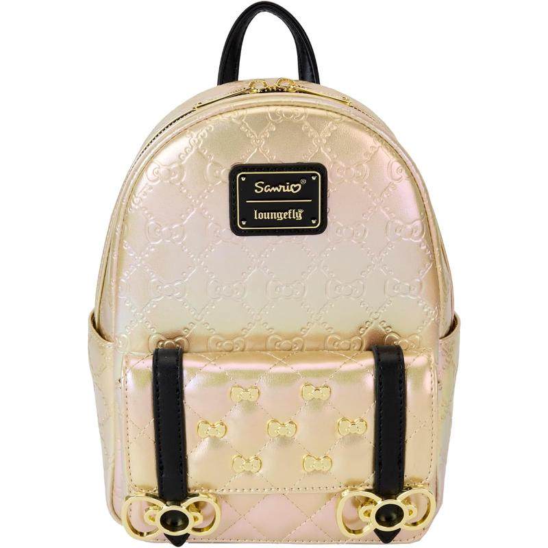 代购Loungefly女士迷你双肩包前袋翻盖金属扣件可调节肩带,箱包皮具/热销女包/男包,双肩背包,淘宝优惠券,粉丝福利购,淘宝优惠卷