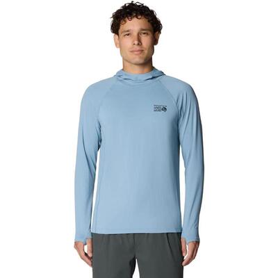 代购Mountain hardwear山浩男士户外T恤防晒透气轻量速干衣长袖