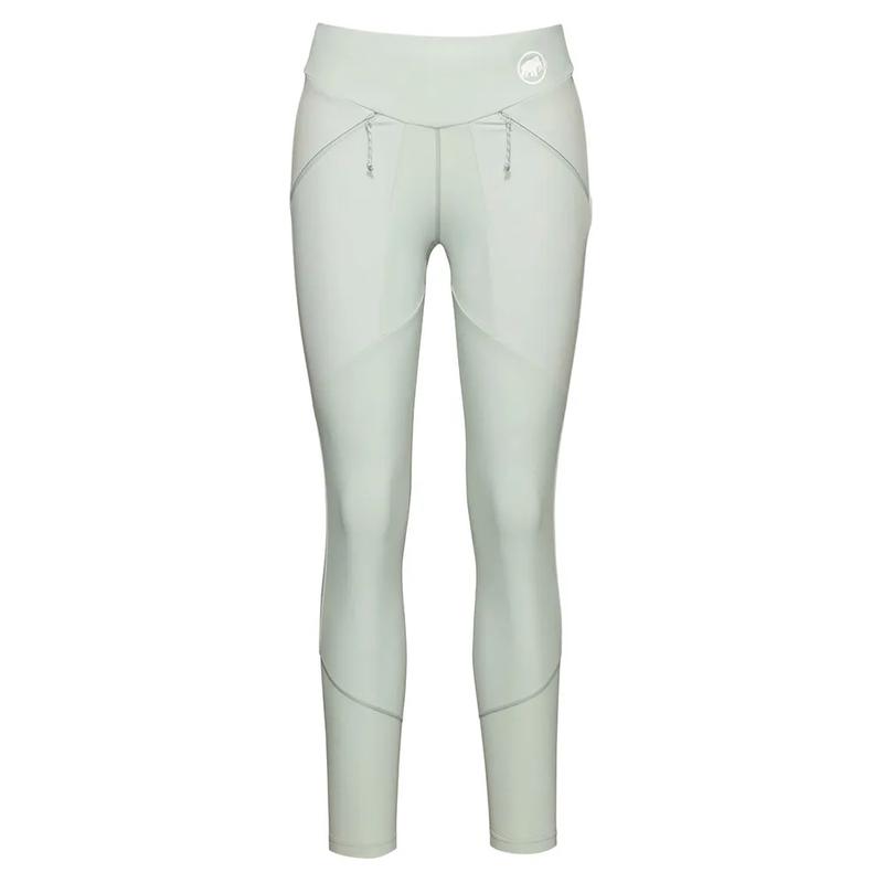 代购Mammut猛犸象女士运动紧身裤透气性佳快干轻量弹性好浅绿色