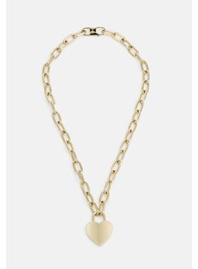 代购Fossil化石女士项链简约优雅时尚百搭金色不锈钢材质抛光表面