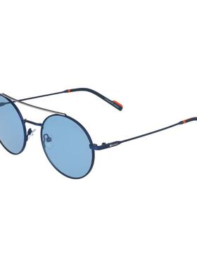 代购Kodak男士太阳镜偏光UV400防护防眩光可调节圆形金属框蓝色镜