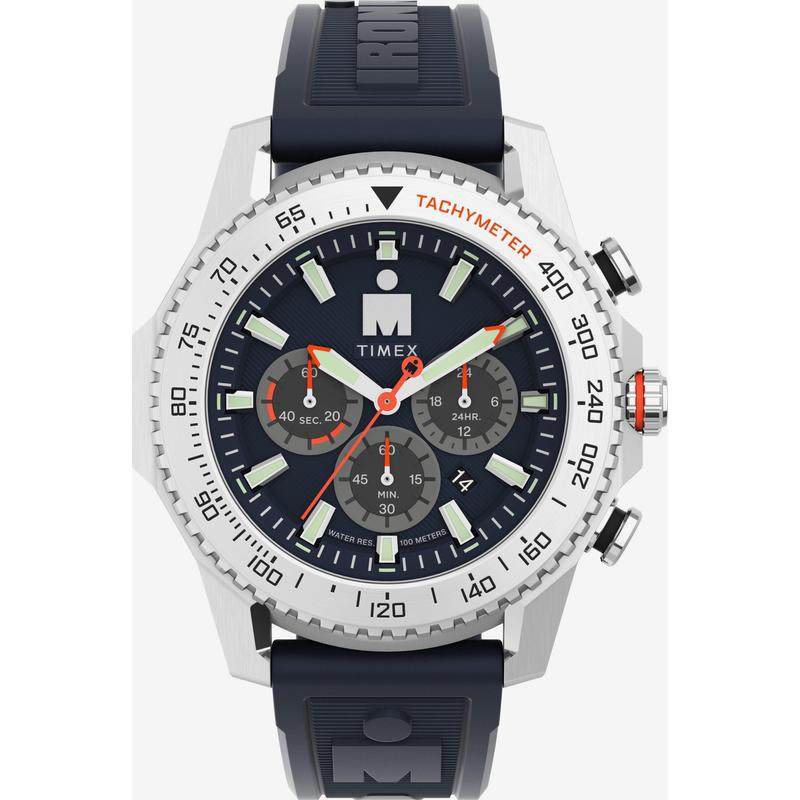代购Timex天美时男士腕表计时夜光日期测速金属防水橡胶带钢壳运