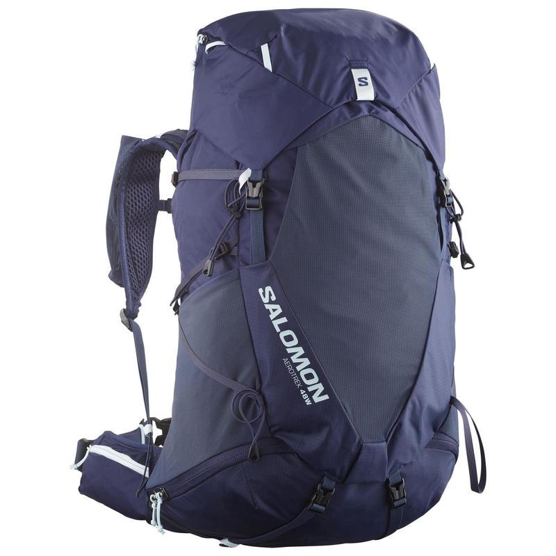 代购SALOMON萨洛蒙女士登山包防水拓展挂载锦纶涤纶多隔层登山徒