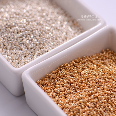 日本toho金银色系列法式刺绣米珠