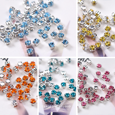 捷克Preciosa3mm/4mm手缝钻银托