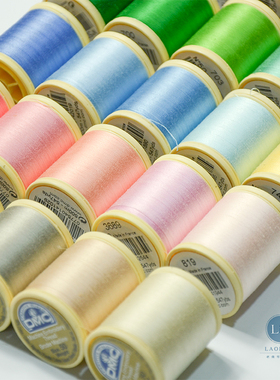 法式刺绣LUNEVILLE钩针 DMC钩珠线 缝纫线 法绣钩针钩珠用线500米