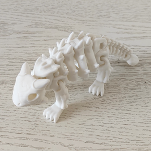 3D打印甲龙骨架恐龙骨骼模型玩具关节可动摆件仿真动物玩偶手办