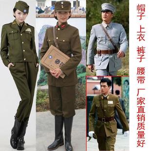 民国国军美式男女军官演出服女特务军套装影视小品舞台表演服装