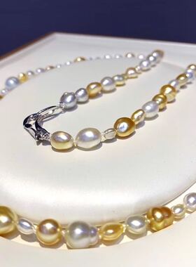 天然毛衣链野生海水珍珠