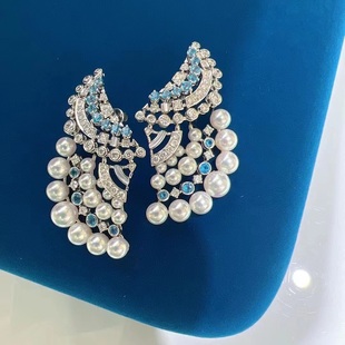 日本M家橱窗款霸气耳环异域风情浓郁设计款 akoya全尺寸点位渐变