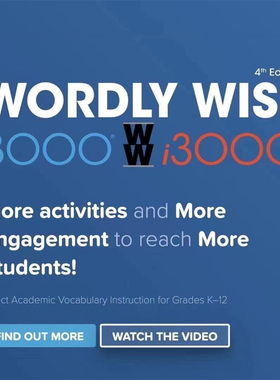 wwi3000英语单词词汇wordly wise i3000阅读分级记忆雅思托福SAT