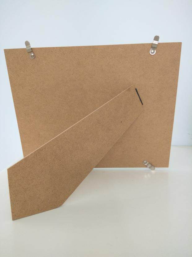 带支架摆台密度板实木相框