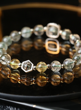 灵机麦玲玲纳财绿幽灵招财手链高颜值手串小众新款送礼女