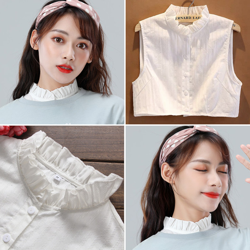 百搭风透气背心式多功能假领子