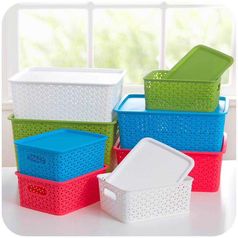 大号加厚叠加收纳筐塑料收纳盒收纳箱储物收纳篮带盖编织筐包邮|msdalam kategori penyatuan simpanan, Rumah Storage Appliances, kotak simpanan, kotak simpanan - dari Buy2taobao.com untuk memberikan perkhidmatan ejen Taobao profesional membeli