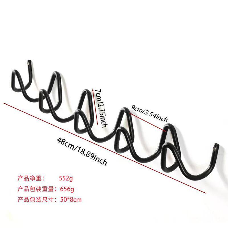 北欧挂衣钩后浪收纳创意黑色多种颜色中古客厅房过道壁背景墙金属