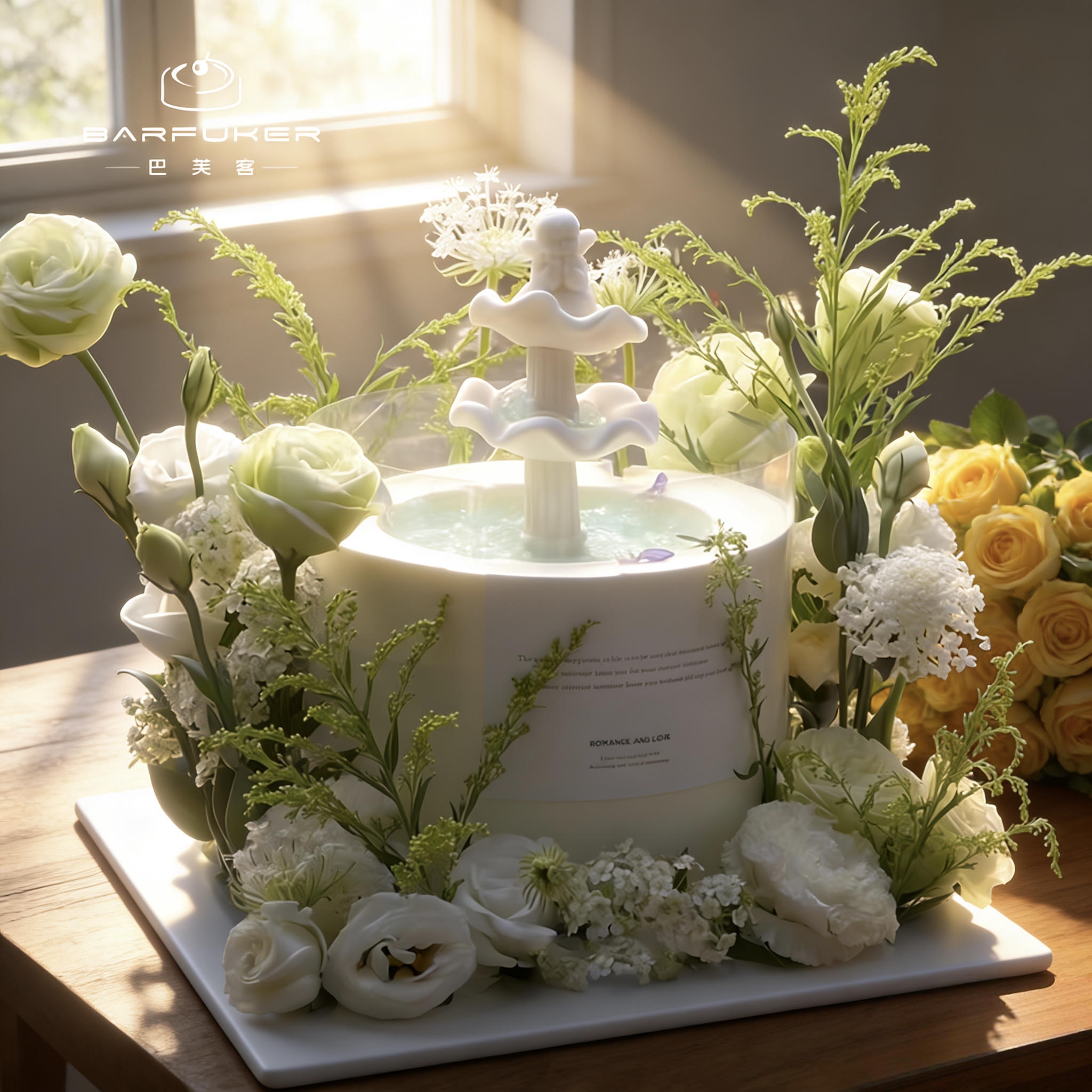 情人节许愿池生日蛋糕莫奈花园鲜花送女友老师妈妈同城配送北京