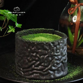 巴芙客酷黑虎皮抹茶瀑布芝士下午茶生日蛋糕抹茶控北京同城配送
