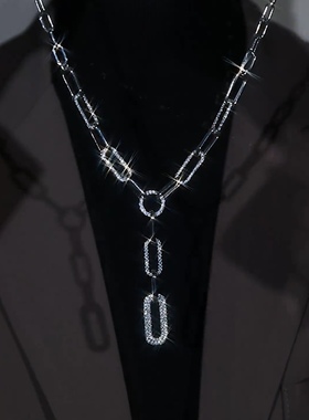 金属链条毛衣链项链女