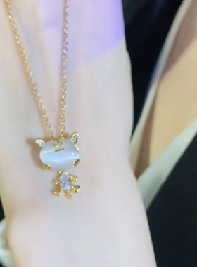 属虎秋冬毛衣链钛钢材质女