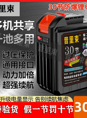 大艺A3通用2106德力西南威30节动力锂电池电动扳手链锯电锯切割机