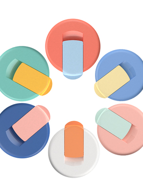 【玻璃杯杯盖配件】KKF吻吻鱼夏季便携彩虹盖子配件防漏杯盖