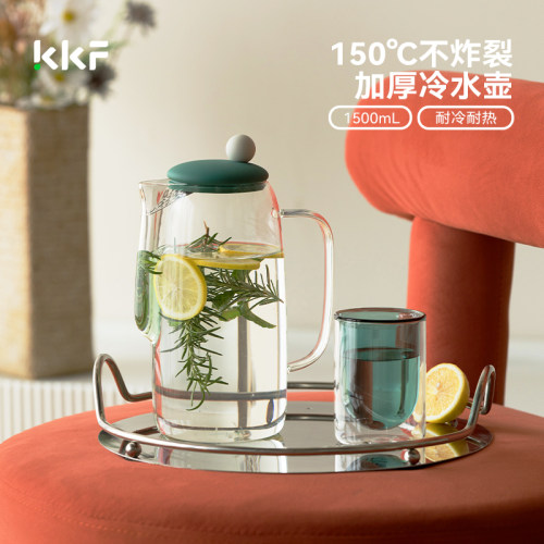 明火可用耐冷耐热玻璃冷水壶