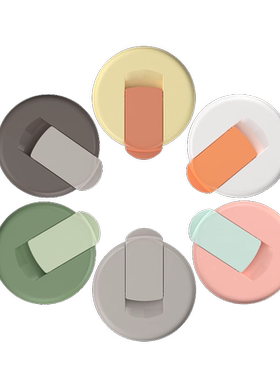 【咖啡杯杯盖配件】KKF吻吻鱼夏季便携彩虹盖子配件防漏杯盖