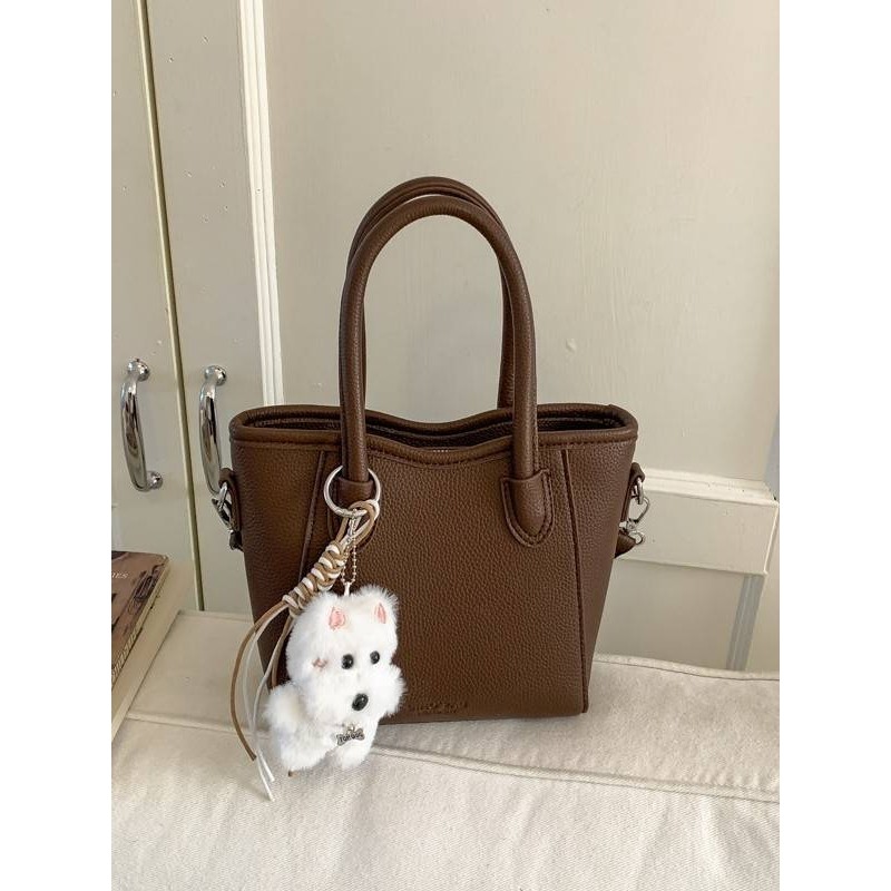 专柜品牌复古小众百搭手提水桶包包女2025早秋新款时尚磨砂精致单,箱包皮具/热销女包/男包,水桶包,淘宝优惠券,粉丝福利购,淘宝优惠卷