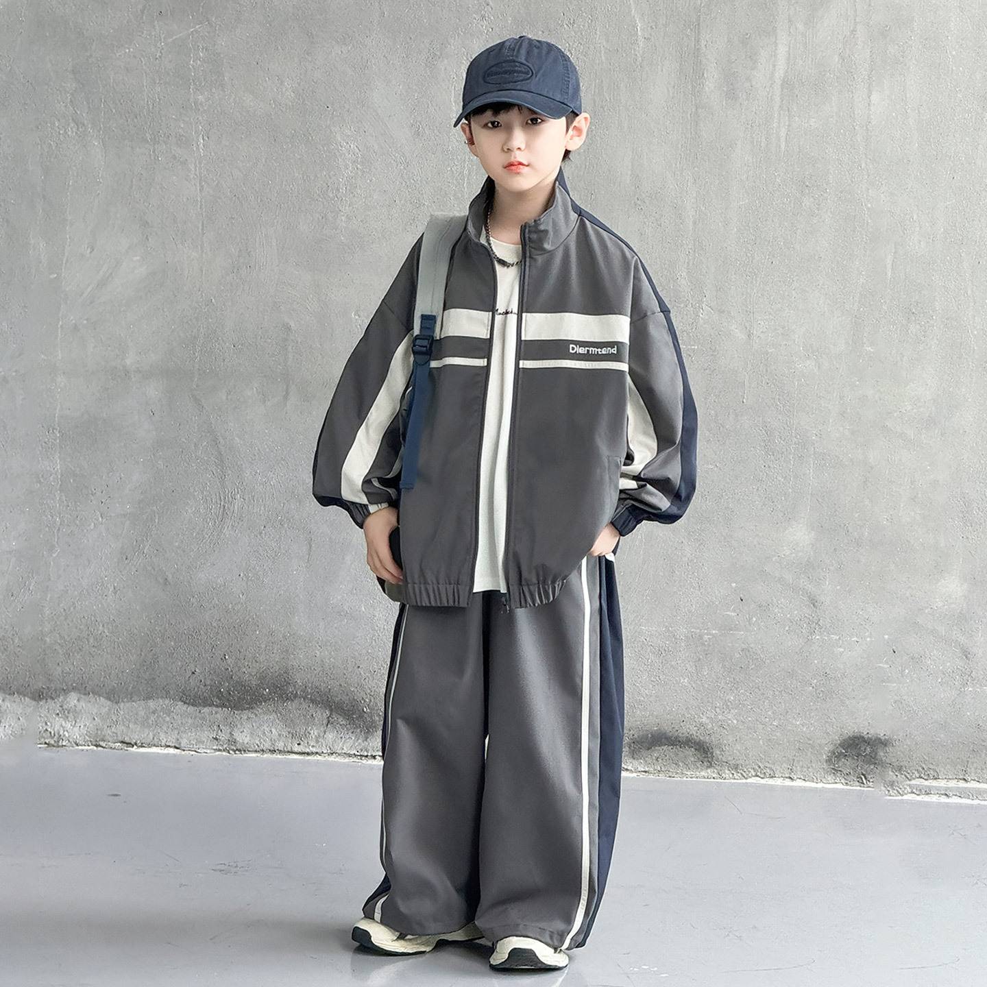 专柜品牌儿童装男童秋装外套套装2026新款春秋款大童运动秋季酷帅