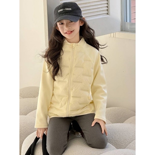 专柜品牌女童羽绒服秋冬款2025新款学生校服内搭神器男女儿童冬季