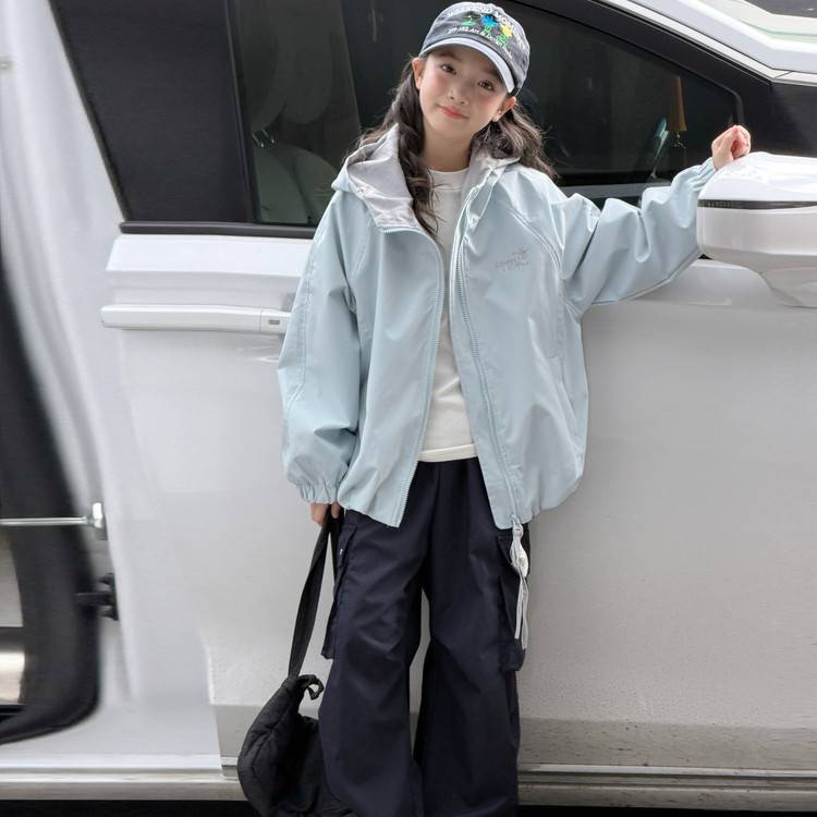 专柜品牌女大童外套秋装2026新款儿童装洋气初高中学生上衣女童秋