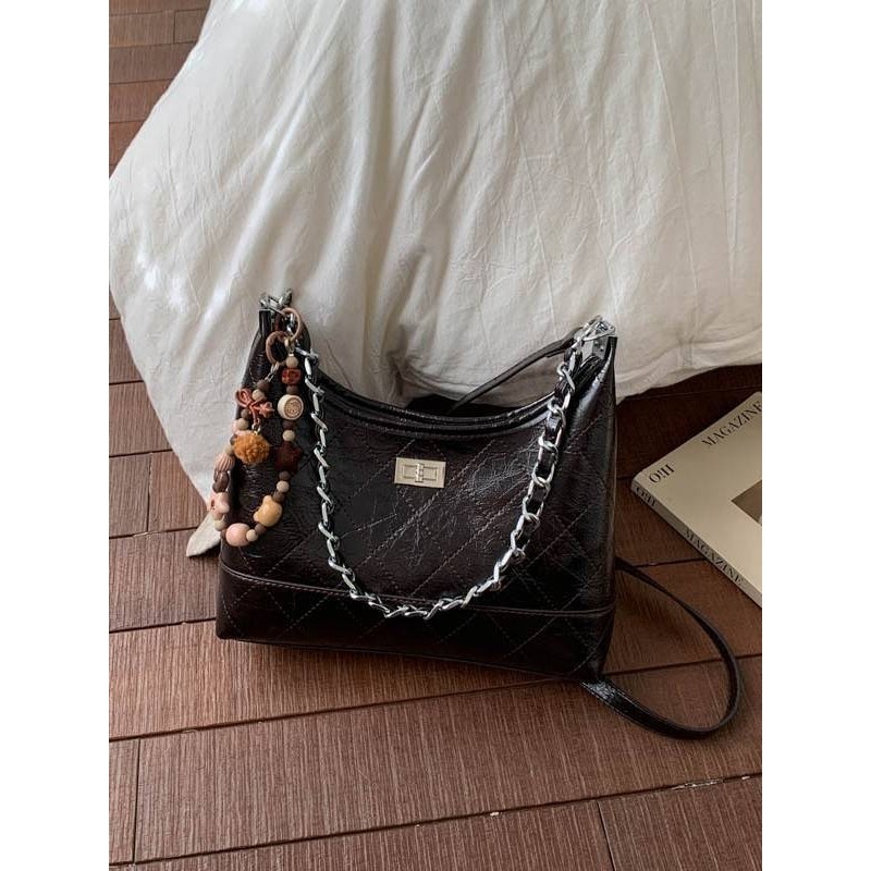 专柜品牌秋冬新款单肩水桶包女2025休闲百搭腋下包上班通勤大容量,箱包皮具/热销女包/男包,腋下包,淘宝优惠券,粉丝福利购,淘宝优惠卷