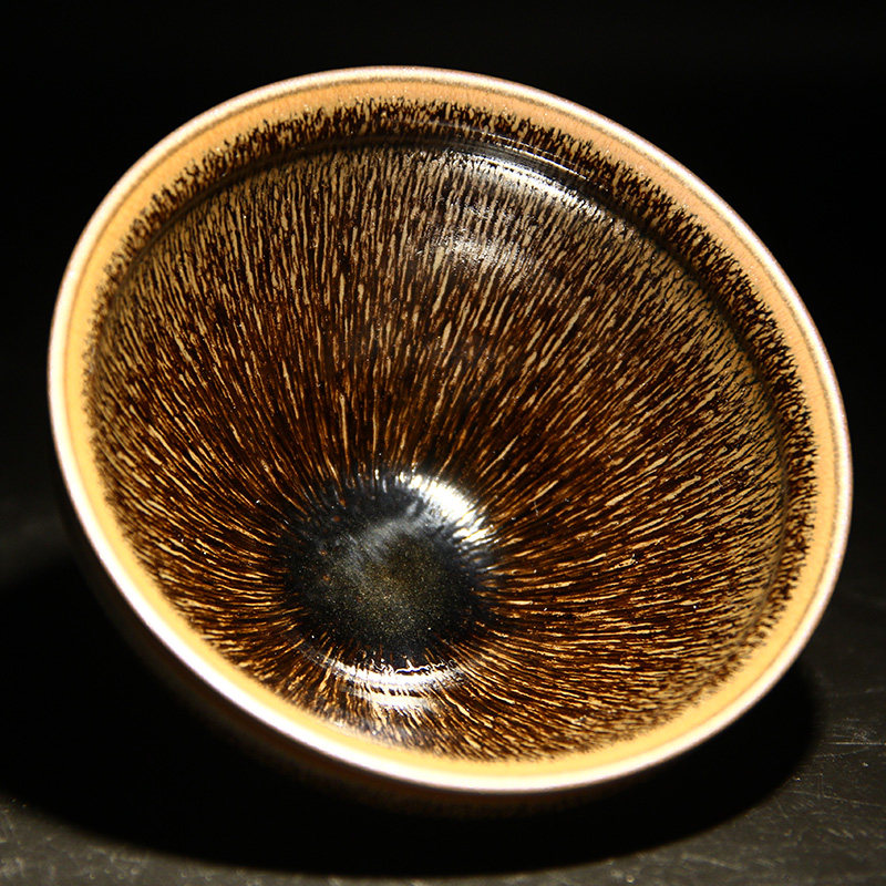 器物志 叶礼忠建盏兔毫茶盏野兔毫主人杯异毫天目茶碗牛毛纹茶杯