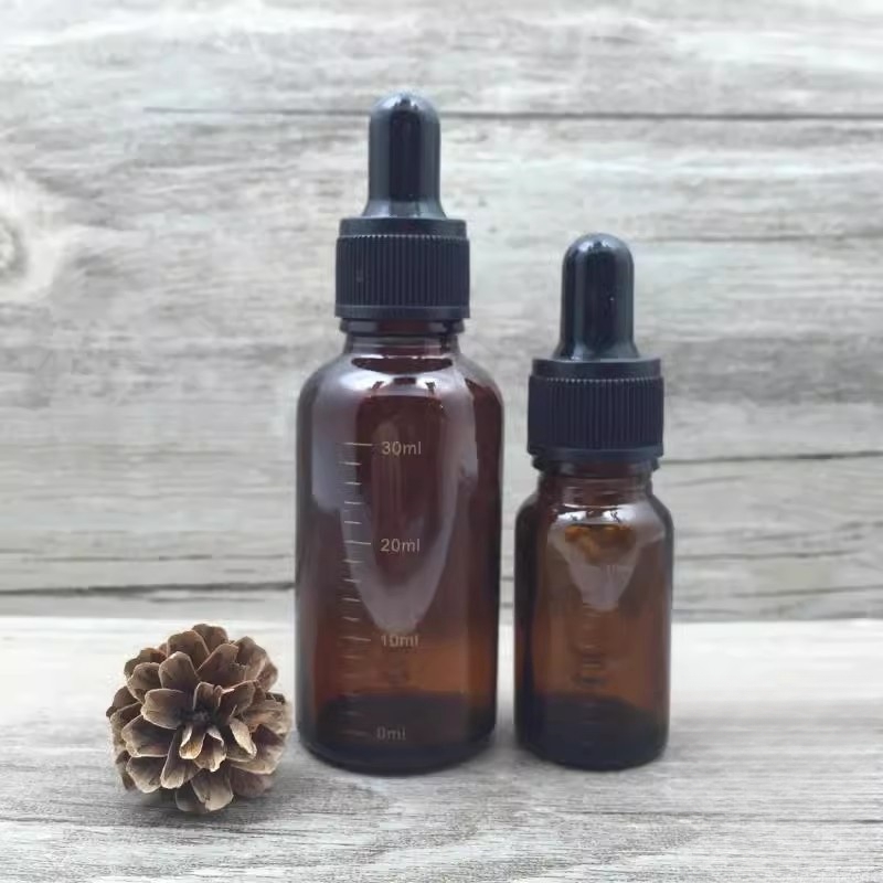 避光玻璃刻度精油分装胶头滴管瓶