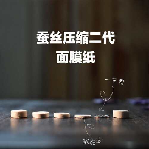 蚕丝纯露使用片装压缩面膜纸