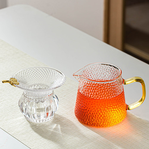 玻璃加厚耐热公道一体高档分茶器