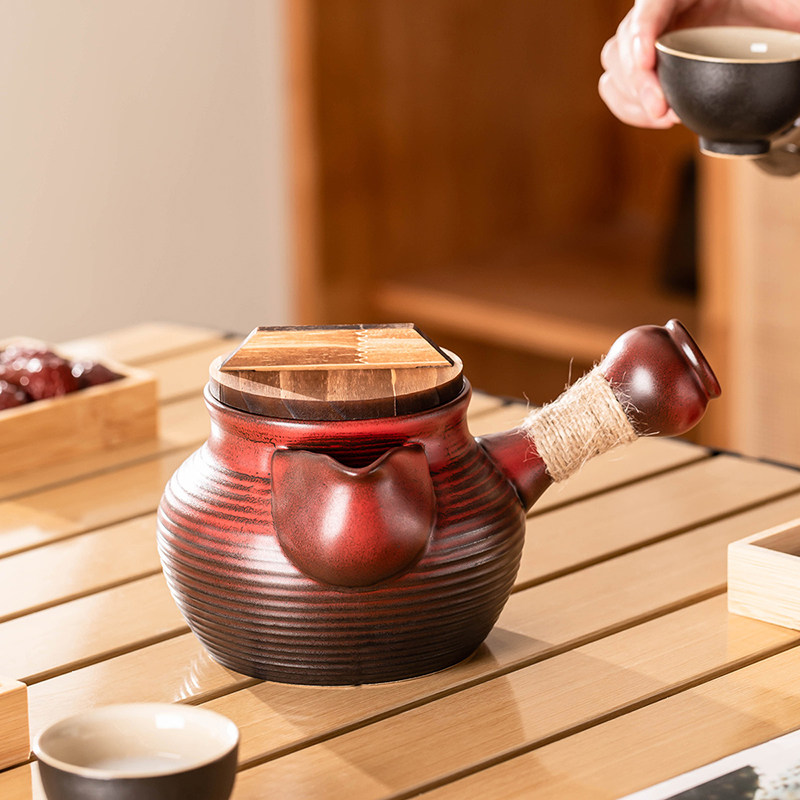 2024新款罐罐烤奶茶壶陶瓷煮茶壶单壶冬日围炉煮茶养生泡茶壶器具