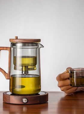 烟灰色家用茶壶茶水分离泡茶器大容量飘逸壶室内个人专用冲茶喝茶