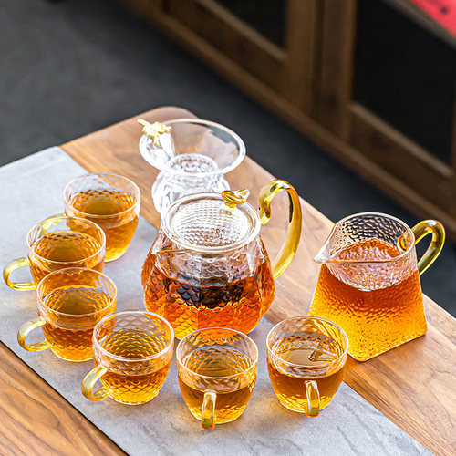 日式玻璃耐热会客小型茶具套装