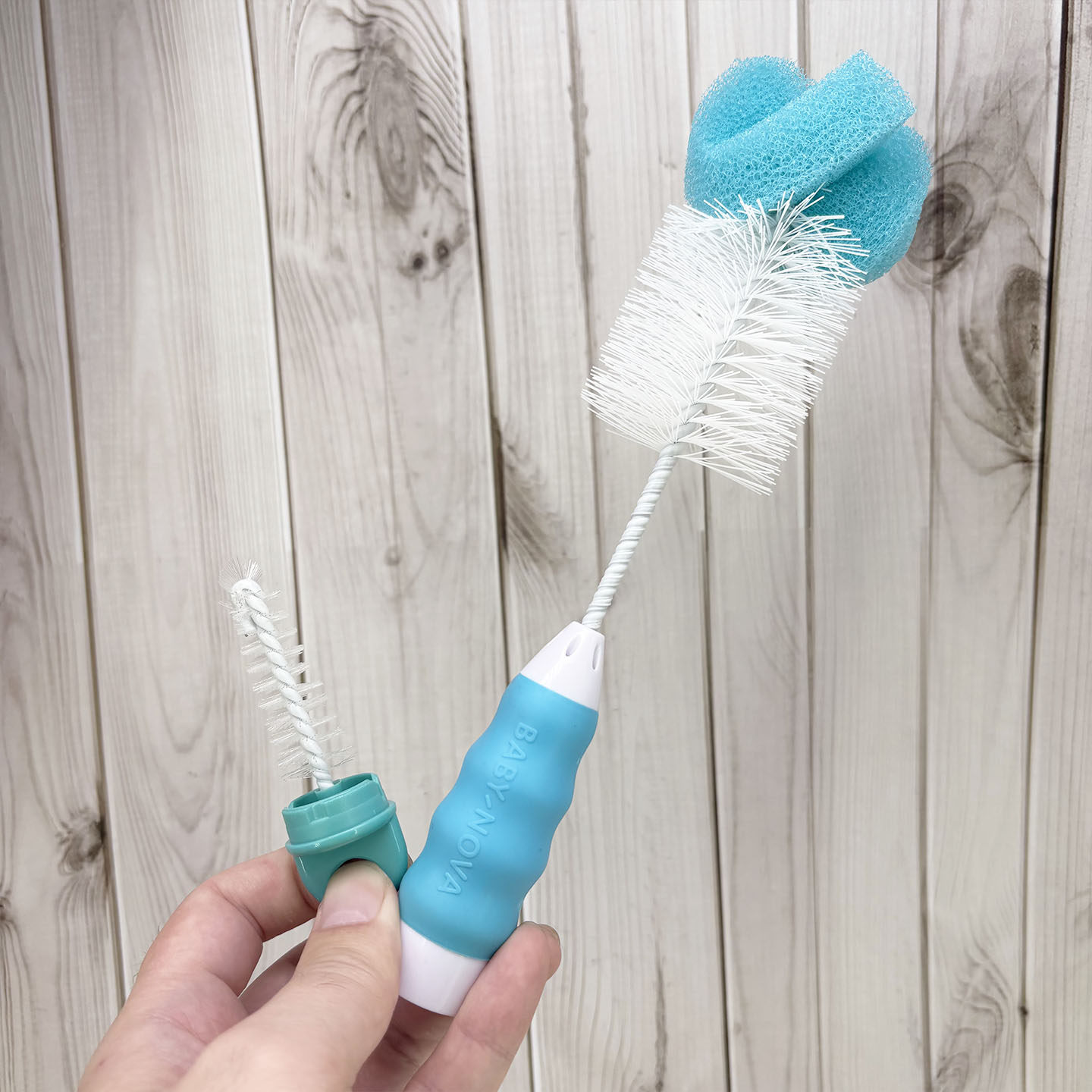 德国进口婴儿奶瓶刷奶嘴刷海绵尼龙刷加长柄家用清洁洗保温杯神器