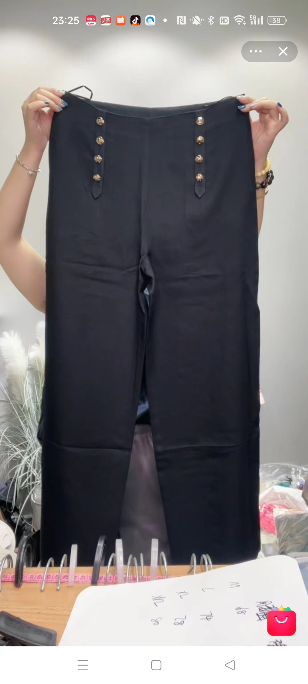 高品人字纹丝毛女裤长裤捡漏