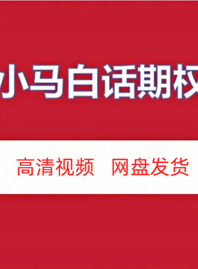 小马白话期权高清视频课程