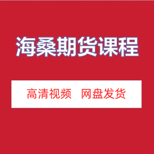 海桑期货终极密训营基础核心N型波段交易系统高清视频课程网盘发