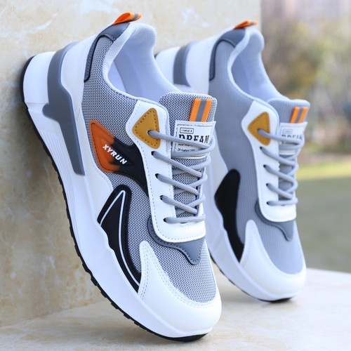 网面男鞋透气防滑男士运动鞋软底