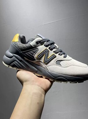 外贸尾货春夏真皮运动男鞋NB580休闲鞋撤柜复古慢跑鞋阿甘跑步鞋