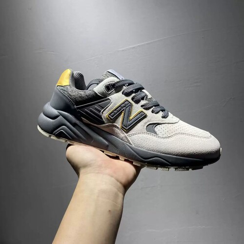 外贸尾货春夏真皮运动男鞋NB580休闲鞋撤柜复古慢跑鞋阿甘跑步鞋